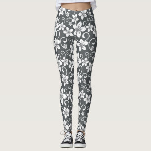 Leggings Hawaii bleu (étain)