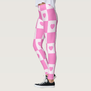 Leggings Heart Modern Pink Love Collection