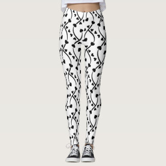 Leggings Heart Pattern Seamless Design
