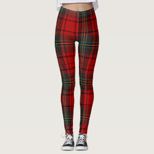 Leggings Heritage Holiday Red Scottish Tartan Christmas