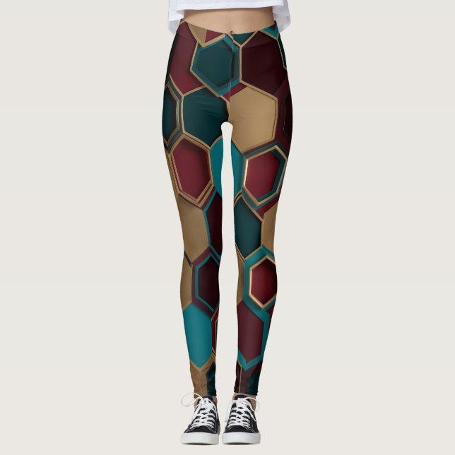 Leggings Hexagon patern (Devant)