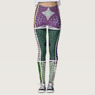 Leggings Hi Waist star belle féminine imprimer week-end gra