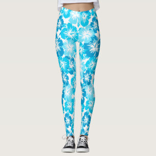 Leggings Hibiscus épopé Hawaiian Tropical Floral