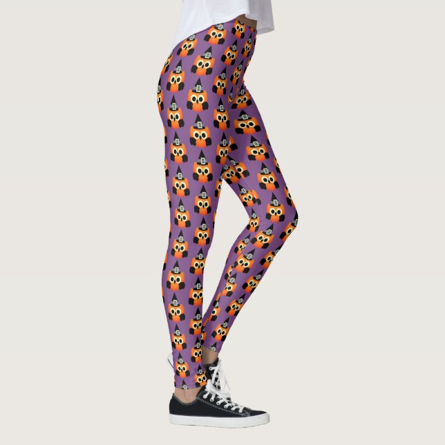 Leggings Hibou d'Halloween féminin (Droite)