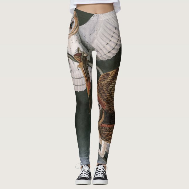 Leggings Hiboux de grange, les oiseaux de l'Amérique John (Devant)