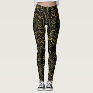 Leggings Hiéroglyphes Egyptologie symboles de l'Egypte anci