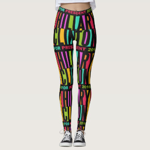 Leggings Hillary Clinton colorée 2016 guêtres