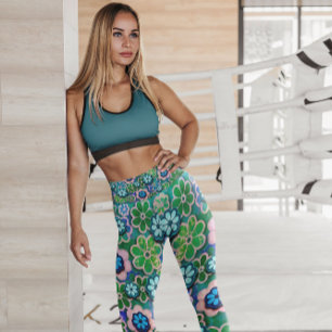 Leggings Hippie flottant à motifs floraux Légendes