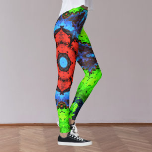 Leggings hippies psychédéliques
