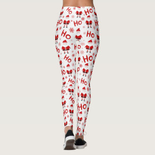 Leggings Ho Ho Ho Ho Père Noël Motif de Noël