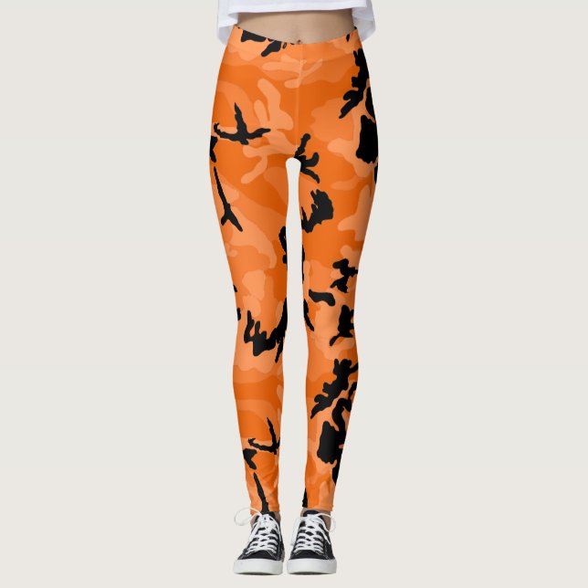 Leggings HOC Orange Halloween Edition Camo (Devant)