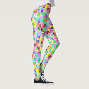Leggings holiES - mains éclaboussures colorées grunge motif