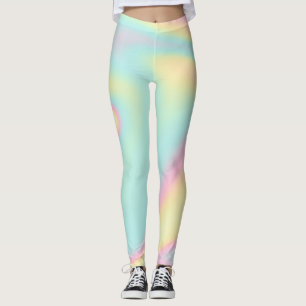 Leggings Holographique Pastel Arc-en-ciel