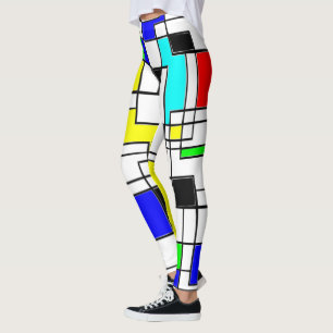 Leggings Hommage Random Carré À Mondrian