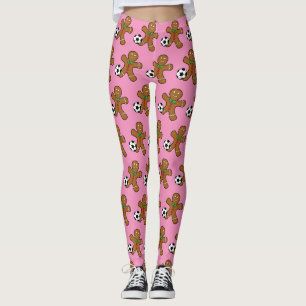 Leggings Homme en pain d'épices jouant au football