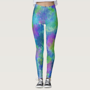Leggings Hydrangée Abstraite