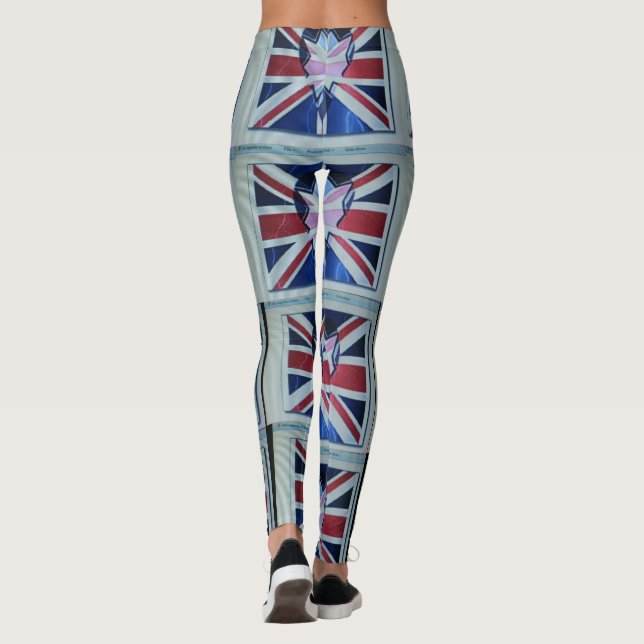 Leggings I Love England Art Print (Dos)