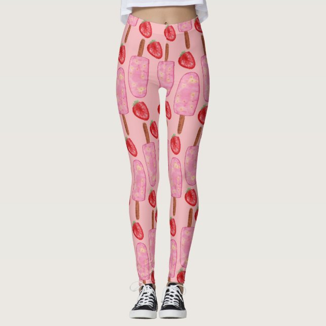 Leggings Ice cream pattern | Lollies pattern | lollipop 2 (Devant)
