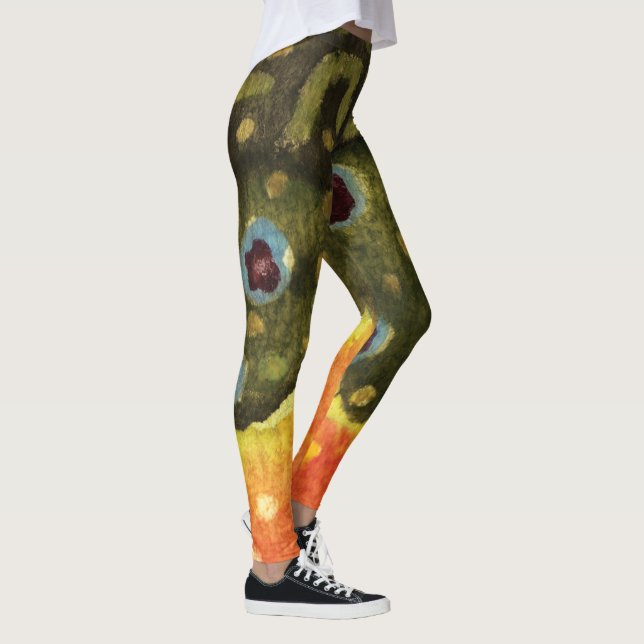Leggings Ichthyologie de la pêche de l'omble de fontaine (Droite)