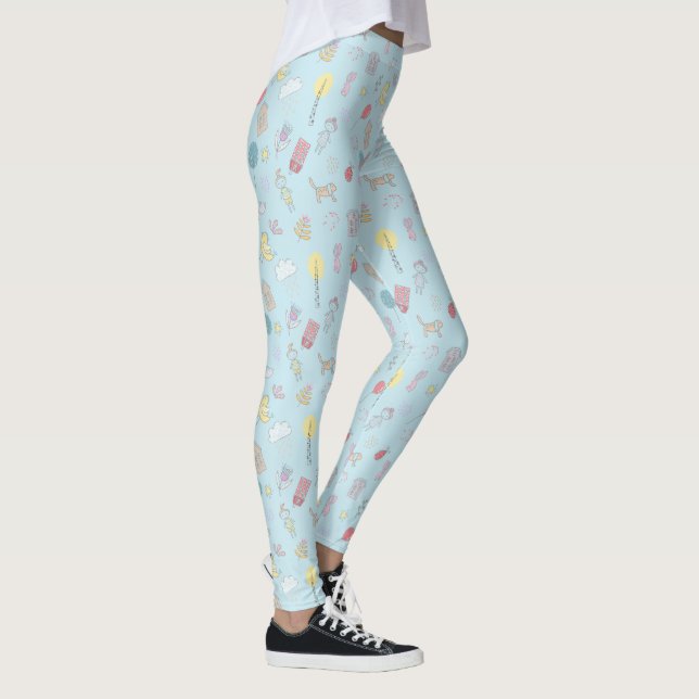 Leggings ID360 de l'ensemble mignon tiré à la main (Droite)