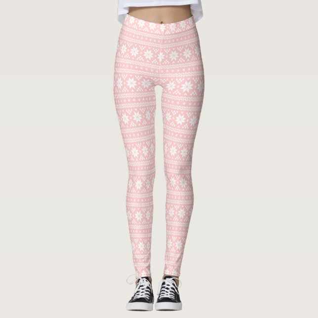Leggings Île claire rose pâle (Devant)