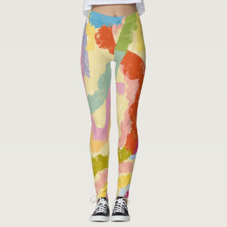 Leggings Illustration abstraite de la danse Badja du Cap-Ve