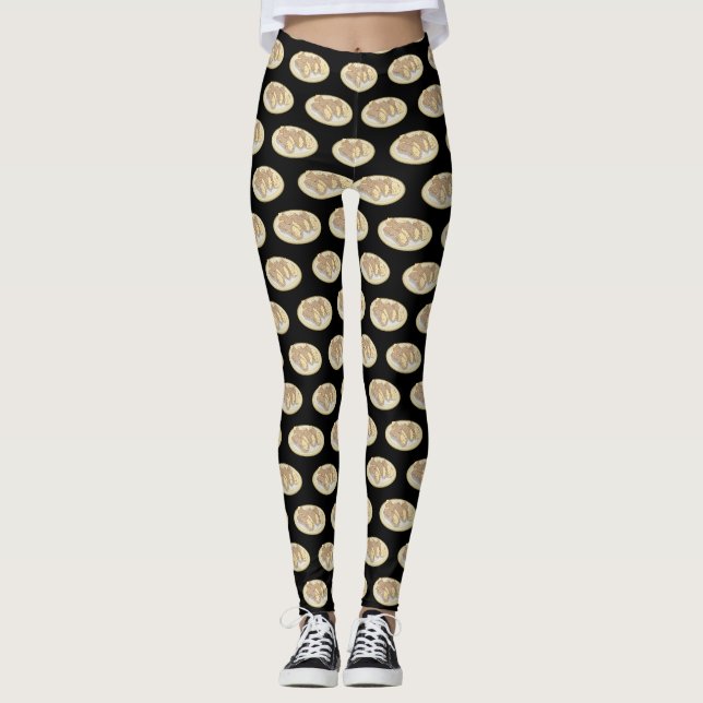 Leggings Illustration de Cannoli (Devant)