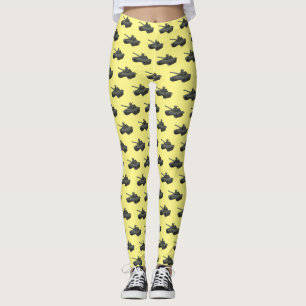 Leggings Illustration de caricature de réservoir