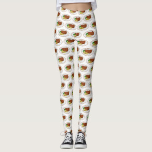 Leggings Illustration de dessin de steak