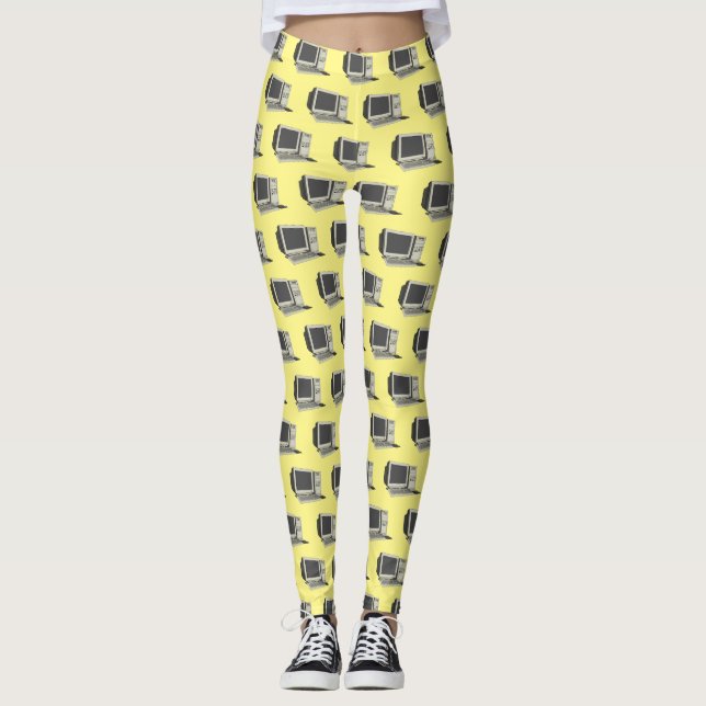 Leggings Illustration de dessin sur ordinateur (Devant)