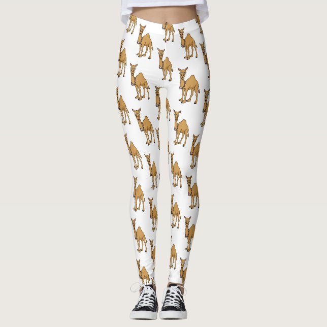 Leggings Illustration de dromadaire (Devant)