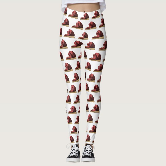 Leggings Illustration de jambon (Devant)
