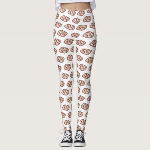 Leggings Illustration de l'éclair de chocolat