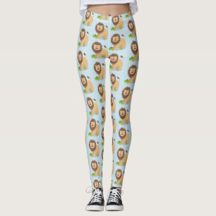 Leggings Illustration de l'effervescence de lions heureux