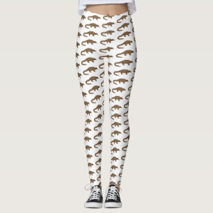 Leggings Illustration de pangolin à queue longue