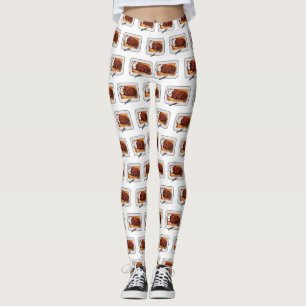 Leggings Illustration de poitrine de dinde rôtie