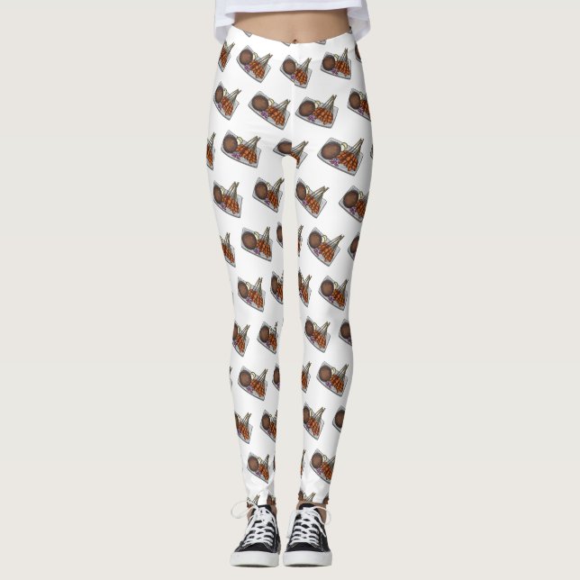 Leggings Illustration de Satay (Devant)