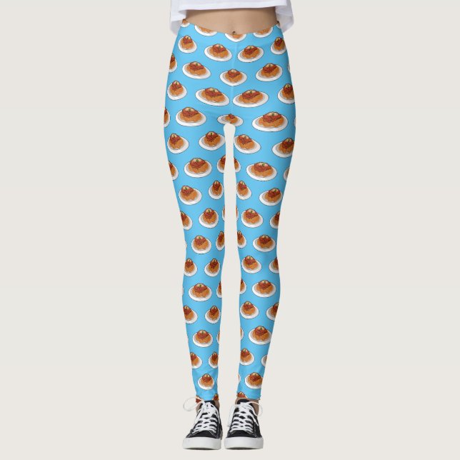 Leggings Illustration de Spaghetti (Devant)