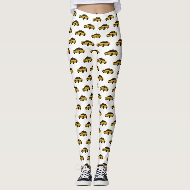 Leggings Illustration de taxi (Devant)