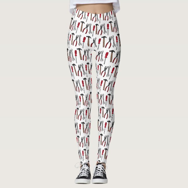 Leggings Illustration des outils de menuiserie (Devant)