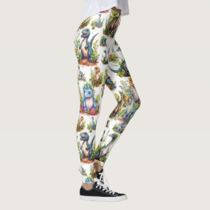 Leggings Illustration Dinosaure