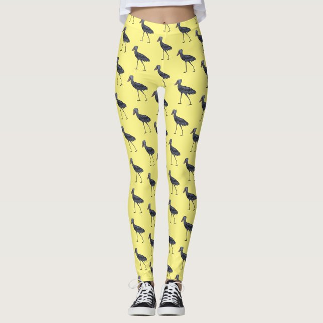 Leggings Illustration d'oiseau de cordonnier (Devant)