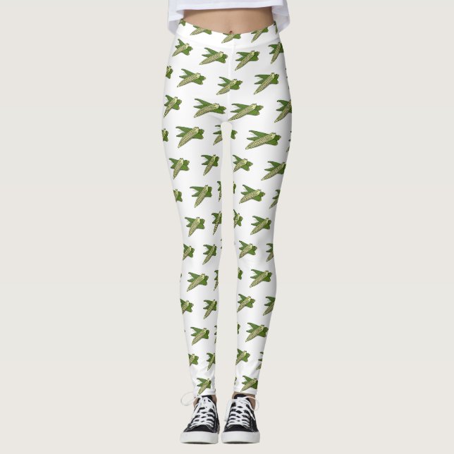 Leggings Illustration d'Okra (Devant)
