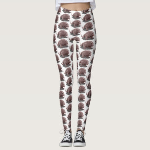 Leggings Illustration du dragon de Komodo