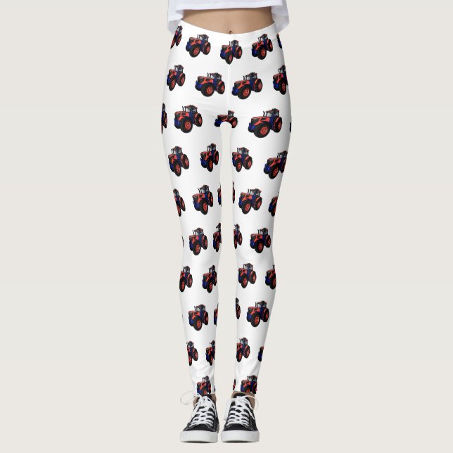 Leggings Illustration du tracteur (Devant)