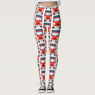 Leggings Illustration d'un joli camion rouge