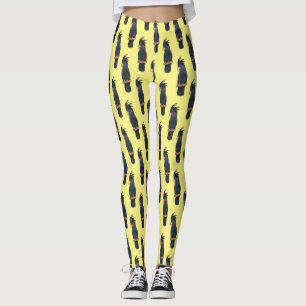 Leggings Illustration d'un oiseau de cobaye de palme
