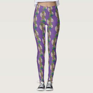 Leggings Illustration d'une anteure de pangolin mignonne