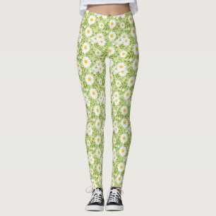 Leggings Illustration vectorielle de marguerite printanière