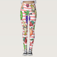 Illustrations vibrantes de macédoine de fruits sur